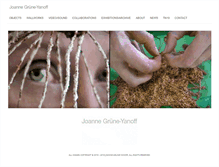 Tablet Screenshot of joannegruneyanoff.com